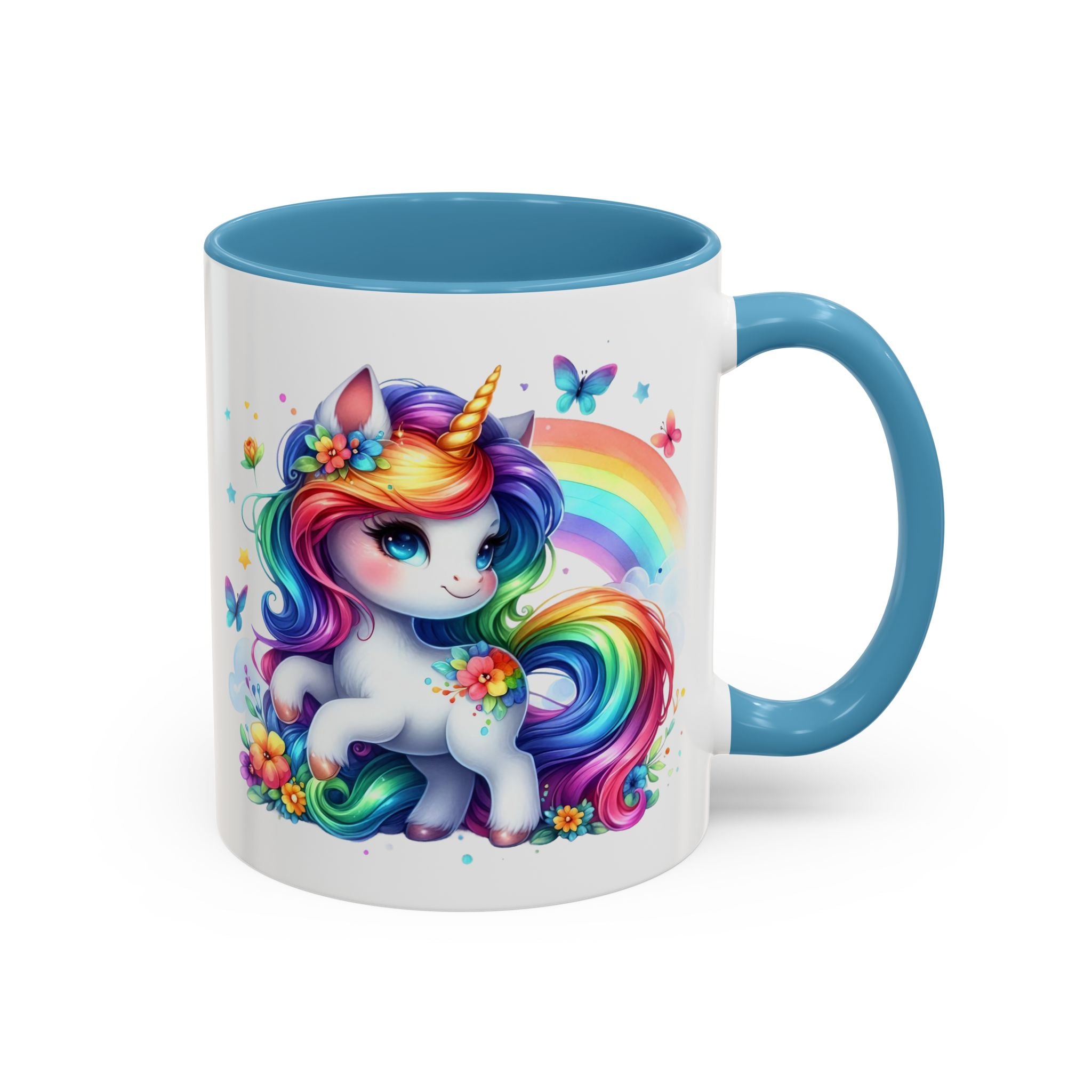 Boho Rainbow Unicorn Mug (11oz, 15oz)