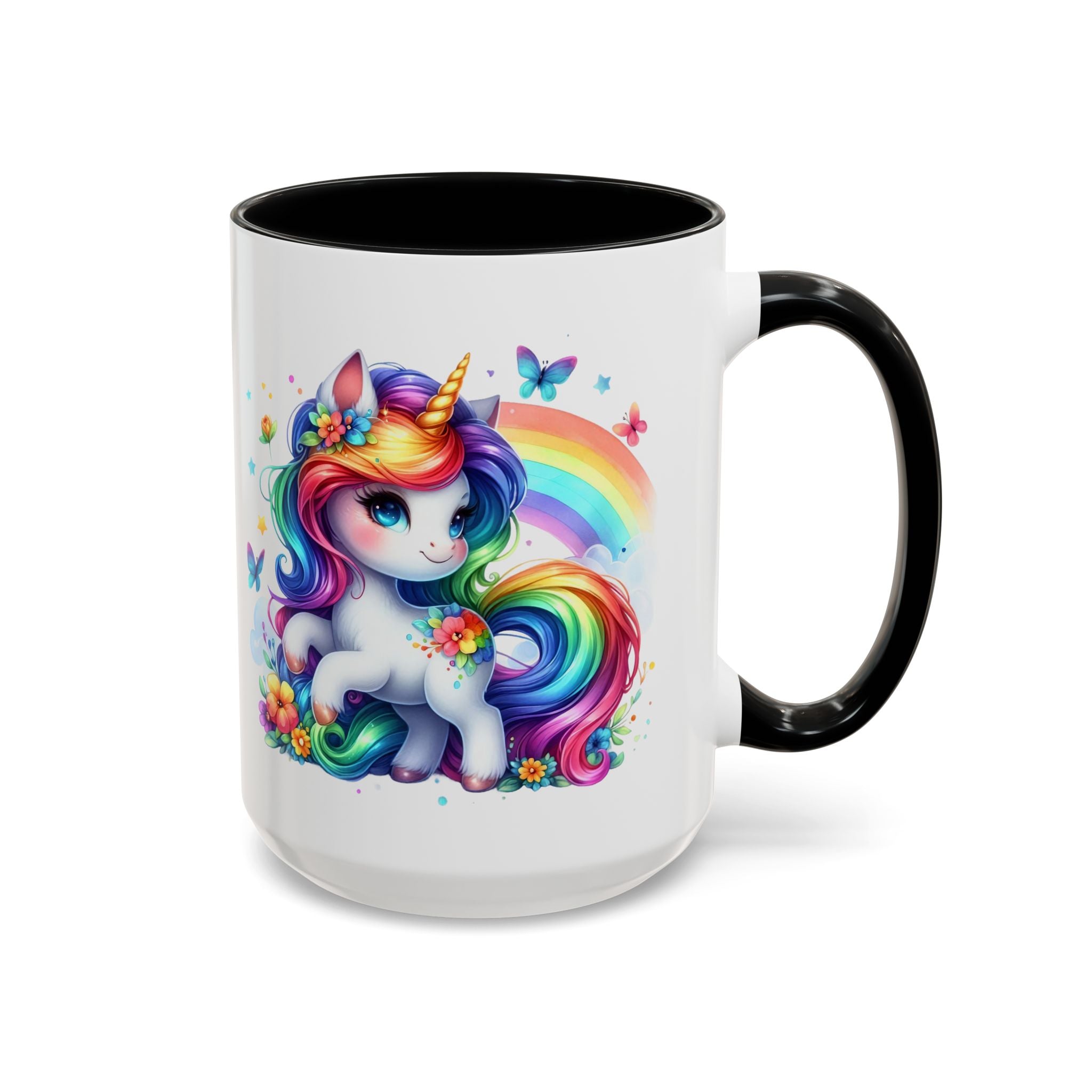 Boho Rainbow Unicorn Mug (11oz, 15oz)