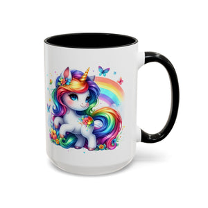 Boho Rainbow Unicorn Mug (11oz, 15oz)