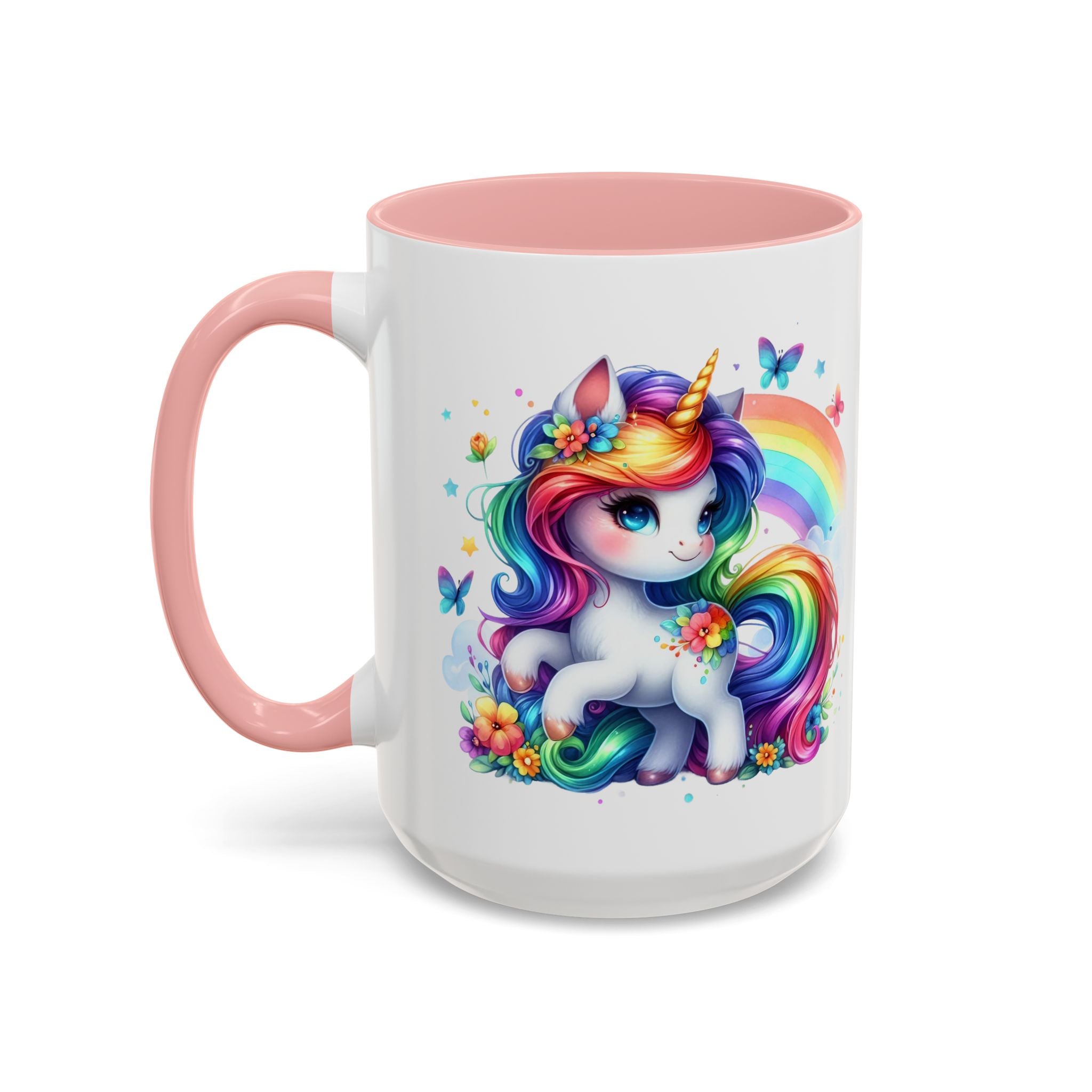 Boho Rainbow Unicorn Mug (11oz, 15oz)