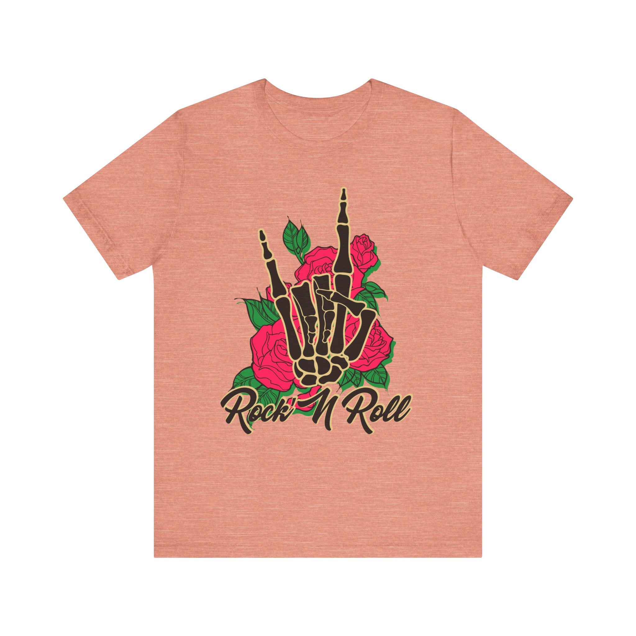Skeleton Bones & Roses Graphic Tee