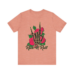 Skeleton Bones & Roses Graphic Tee