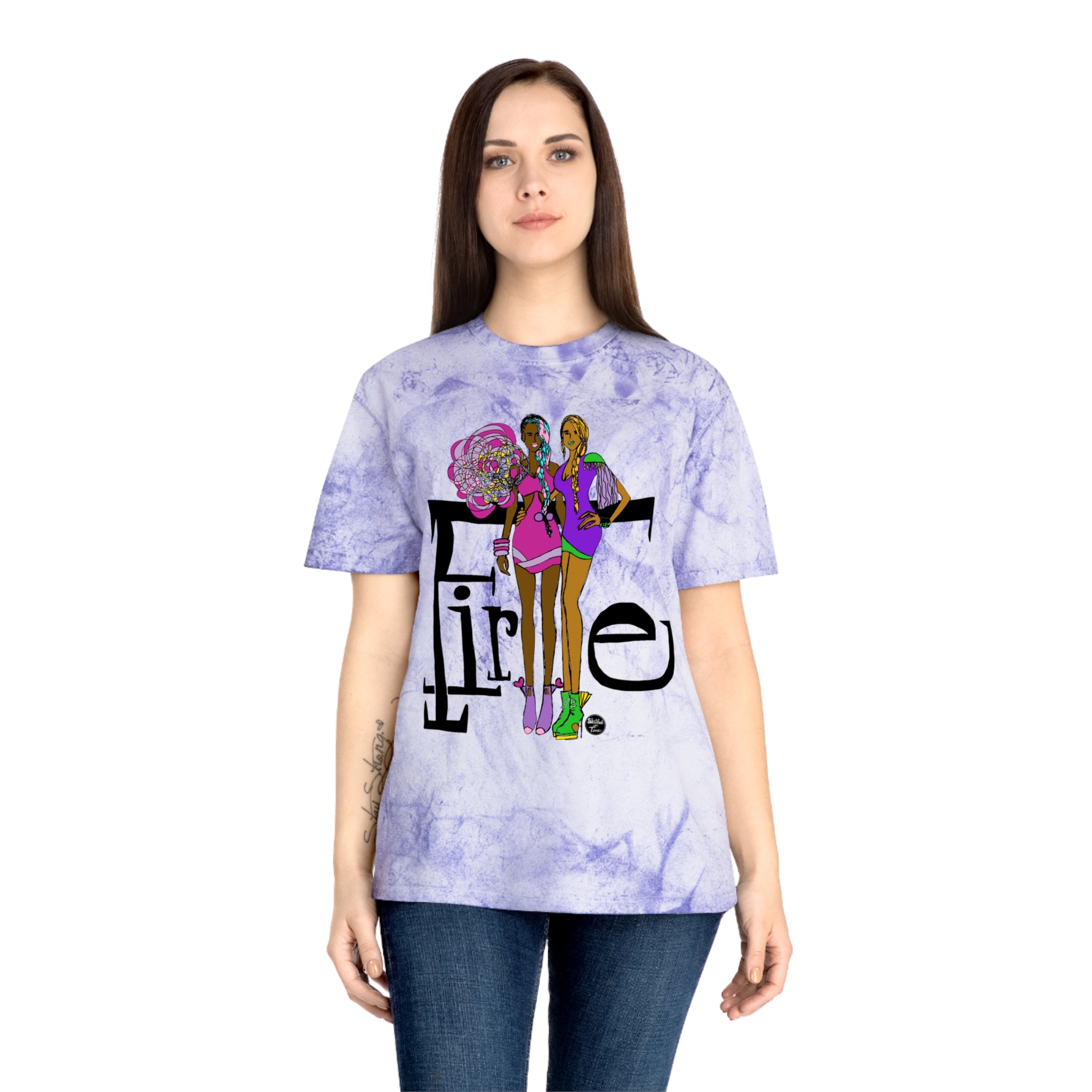 Fashion Girls 'Fire' Color Blast Graphic Tee