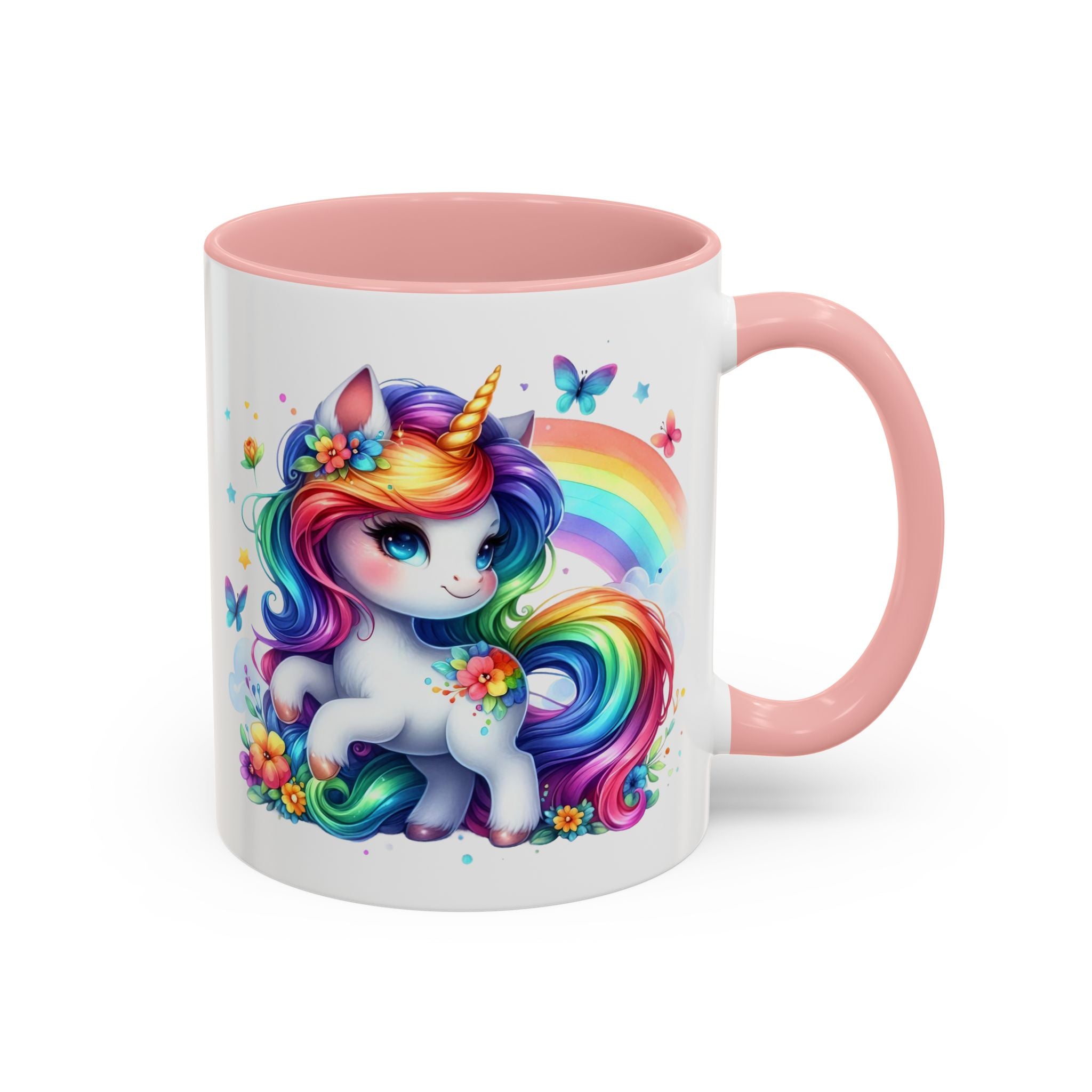 Boho Rainbow Unicorn Mug (11oz, 15oz)