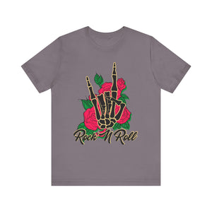 Skeleton Bones & Roses Graphic Tee