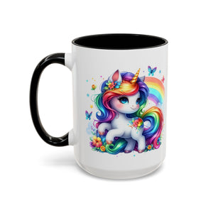 Boho Rainbow Unicorn Mug (11oz, 15oz)