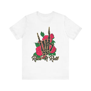Skeleton Bones & Roses Graphic Tee
