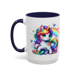 Boho Rainbow Unicorn Mug (11oz, 15oz)