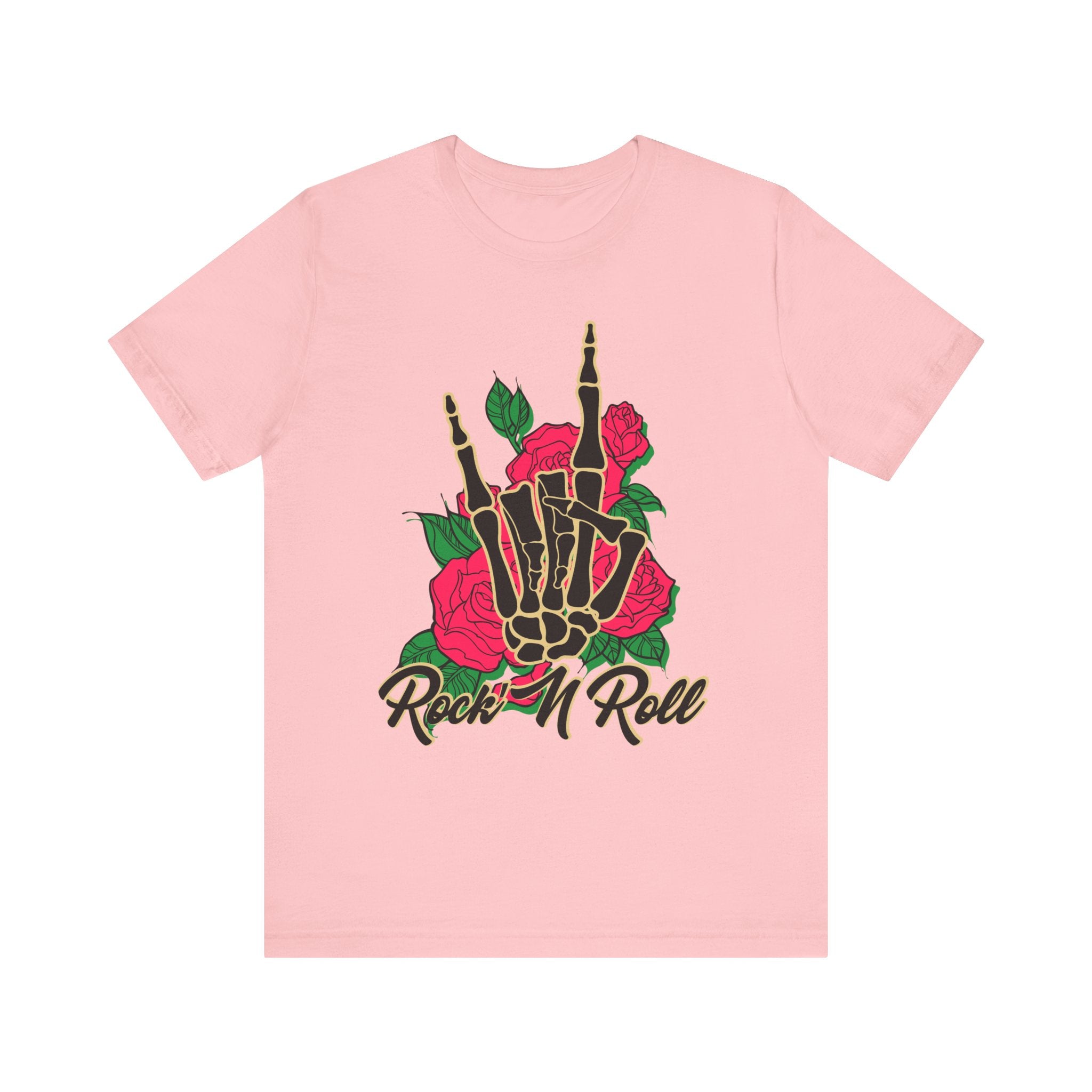 Skeleton Bones & Roses Graphic Tee