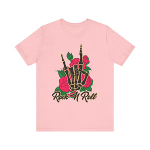 Skeleton Bones & Roses Graphic Tee
