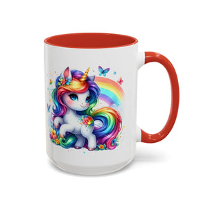 Boho Rainbow Unicorn Mug (11oz, 15oz)