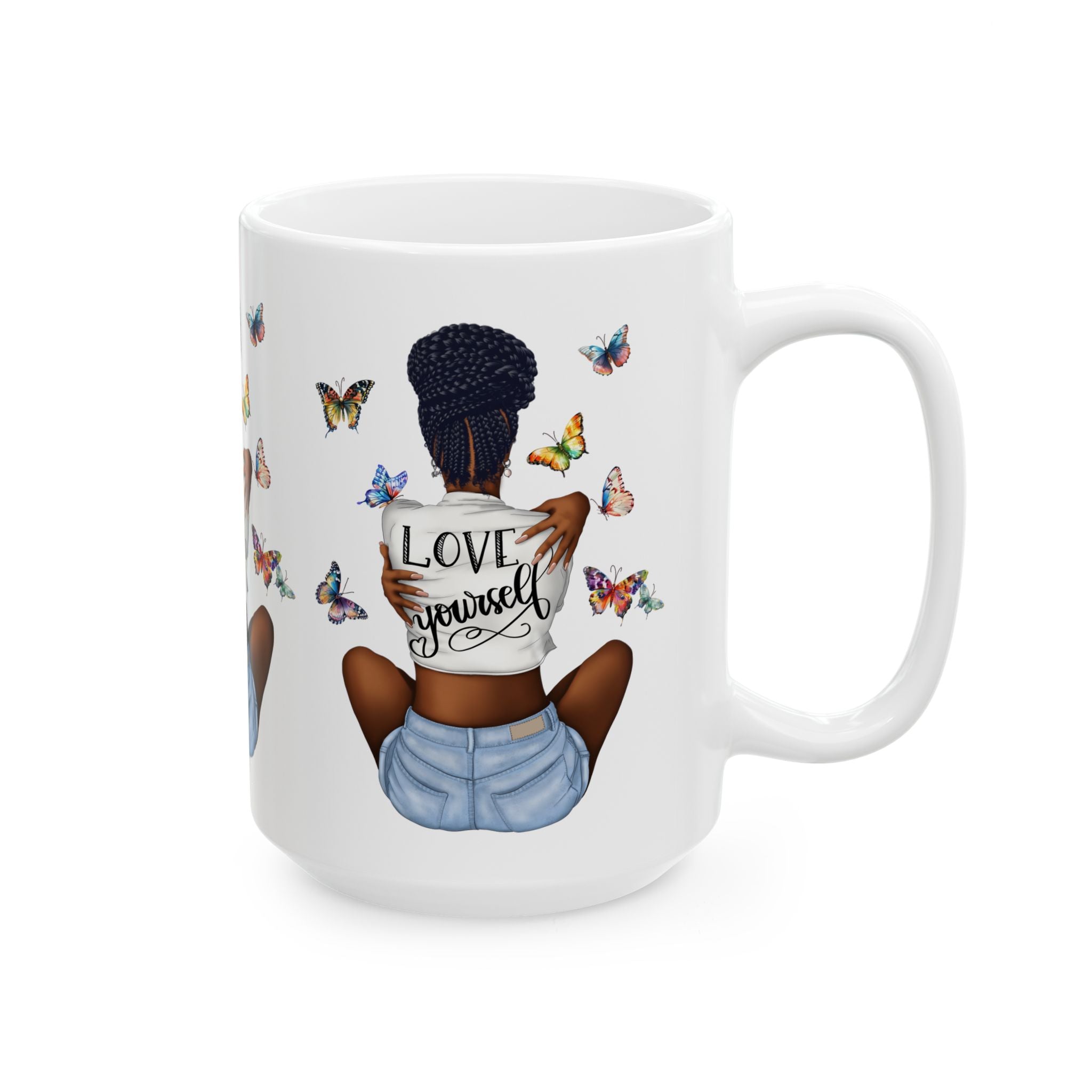 Love Yourself Ceramic Mug, (11oz, 15oz)