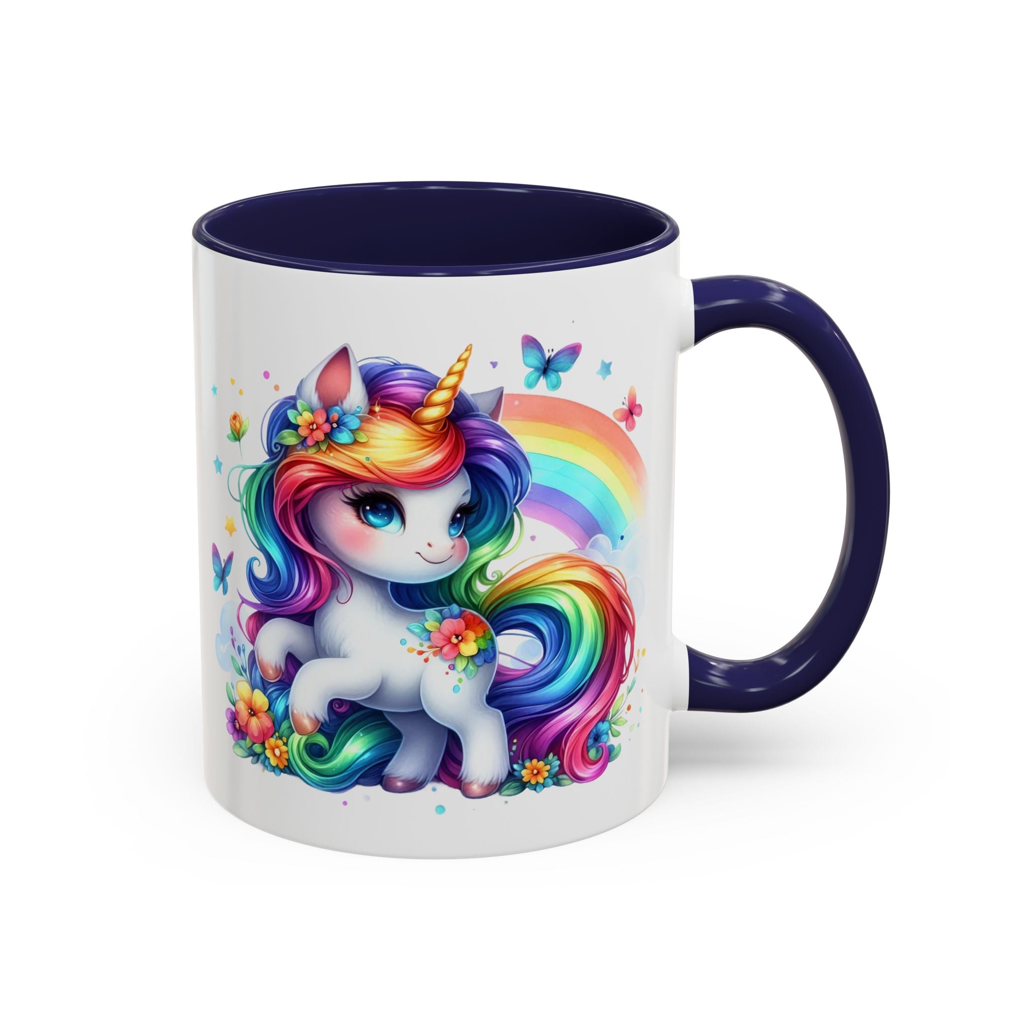 Boho Rainbow Unicorn Mug (11oz, 15oz)