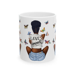 Love Yourself Ceramic Mug, (11oz, 15oz)