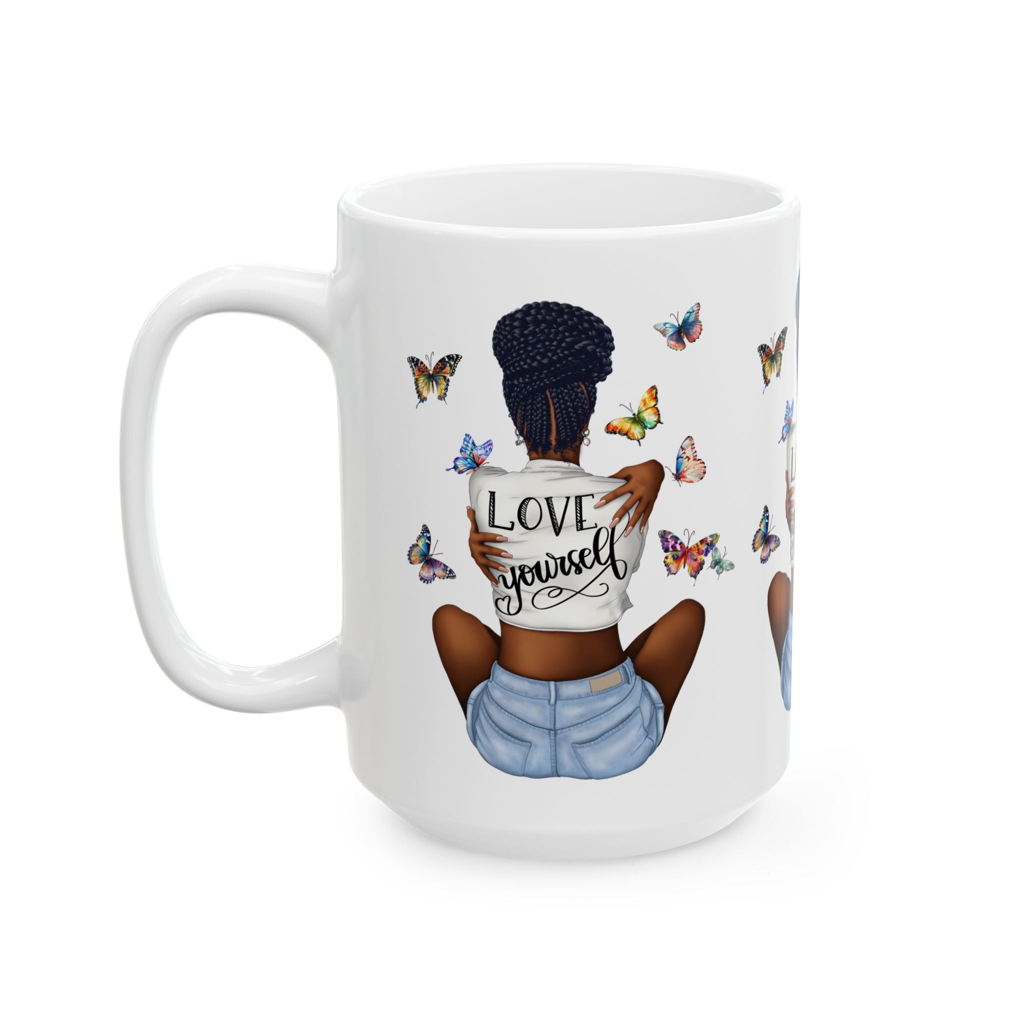 Love Yourself Ceramic Mug, (11oz, 15oz)