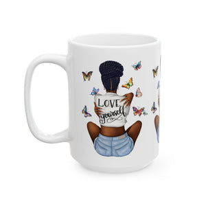 Love Yourself Ceramic Mug, (11oz, 15oz)