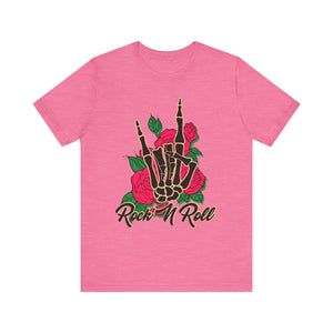 Skeleton Bones & Roses Graphic Tee