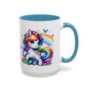 Boho Rainbow Unicorn Mug (11oz, 15oz)