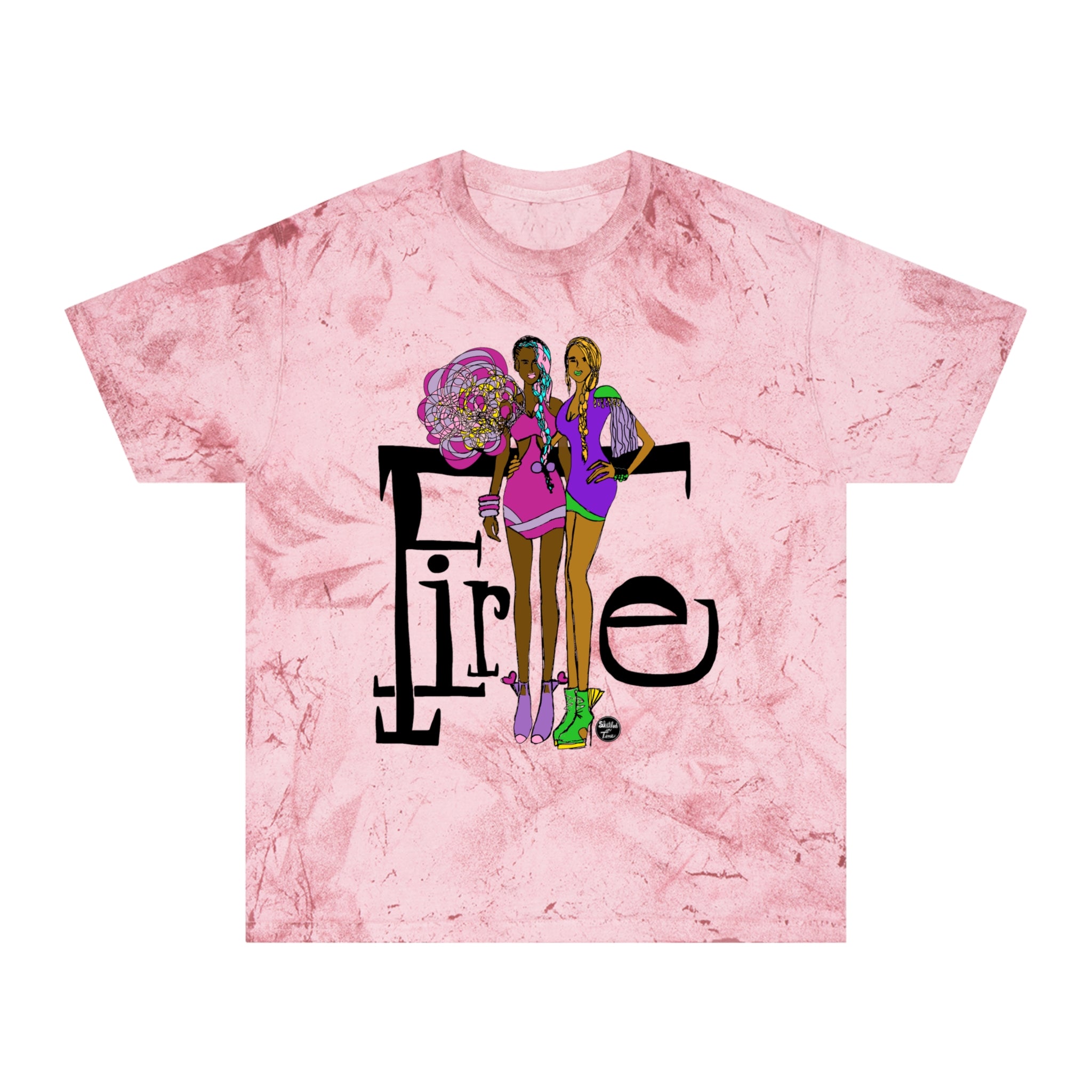 Fashion Girls 'Fire' Color Blast Graphic Tee