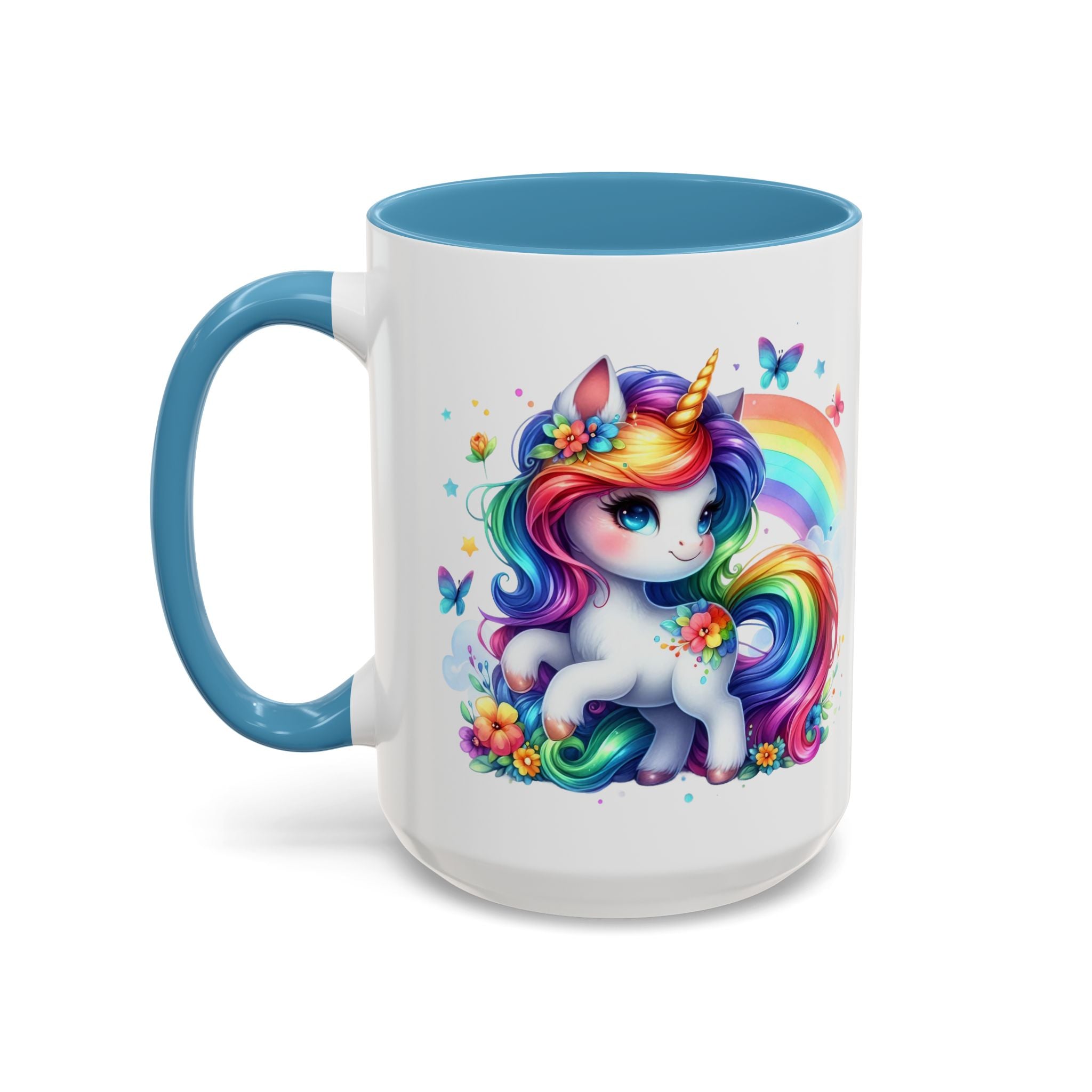 Boho Rainbow Unicorn Mug (11oz, 15oz)