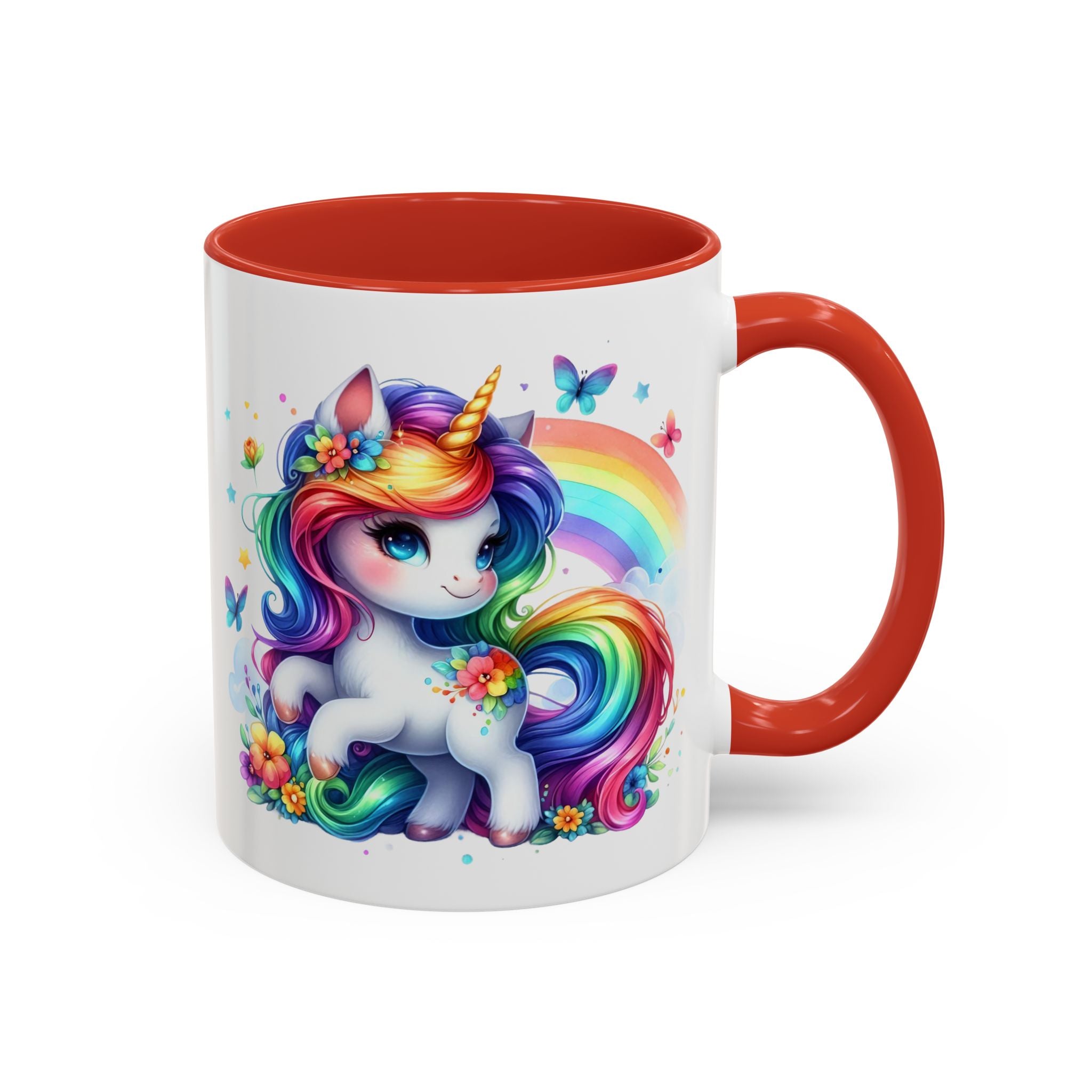 Boho Rainbow Unicorn Mug (11oz, 15oz)