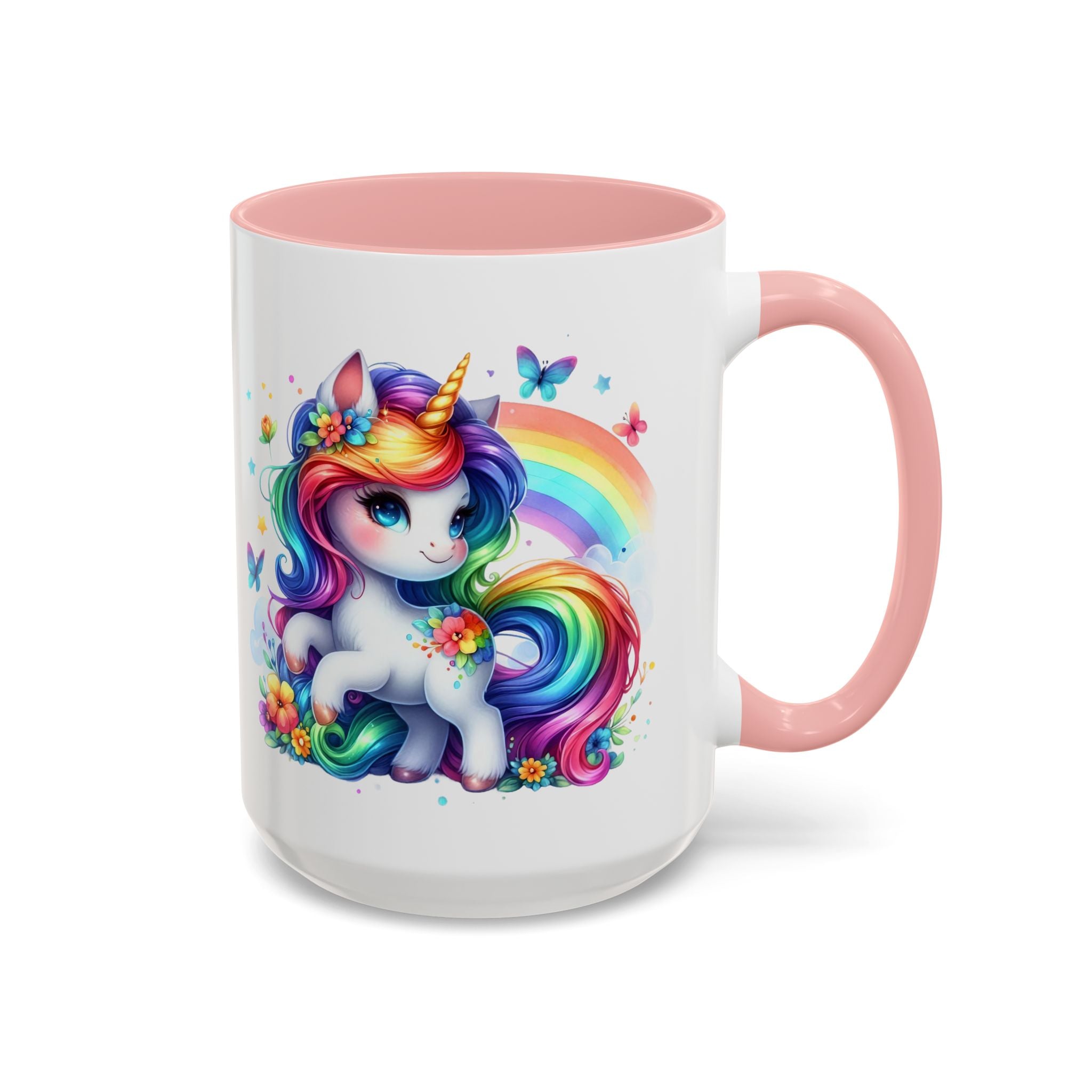 Boho Rainbow Unicorn Mug (11oz, 15oz)