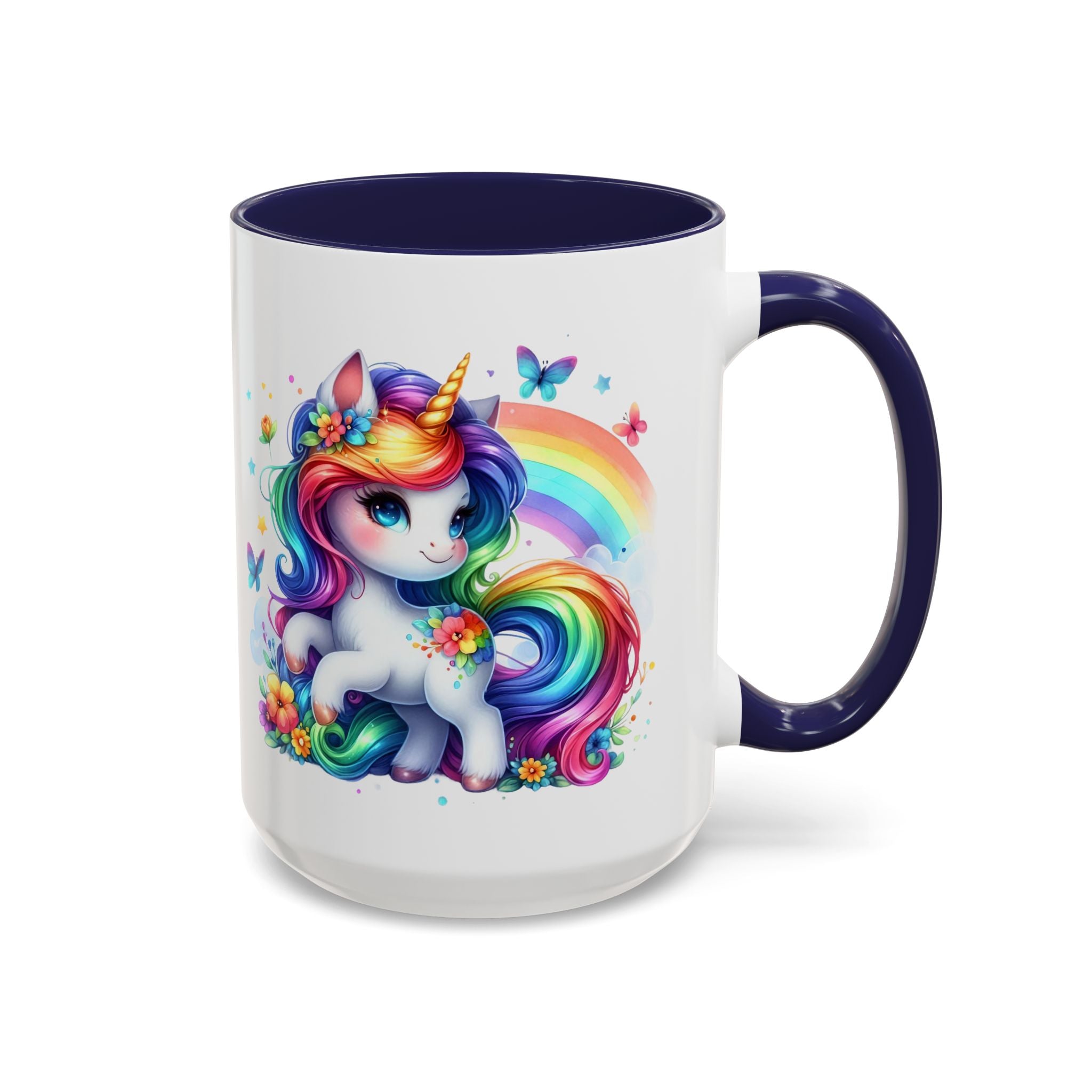 Boho Rainbow Unicorn Mug (11oz, 15oz)
