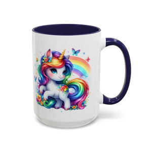 Boho Rainbow Unicorn Mug (11oz, 15oz)