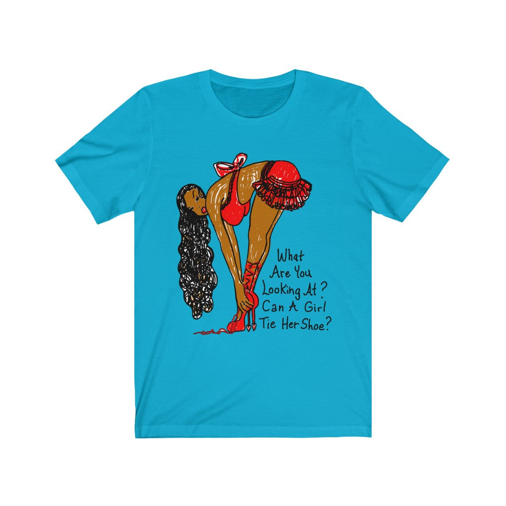 What Are You Looking At? Jersey Short Sleeve Tee