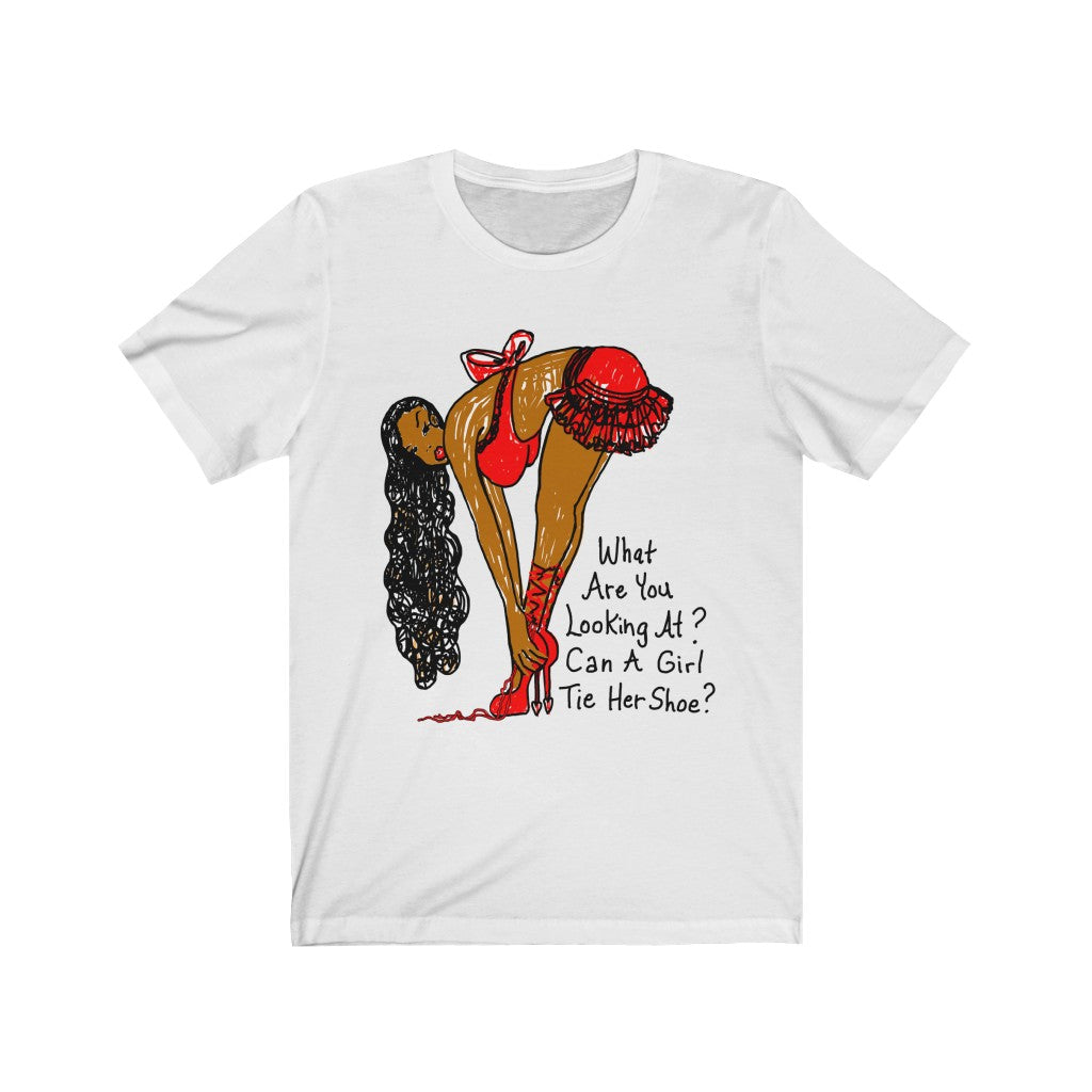 What Are You Looking At? Jersey Short Sleeve Tee