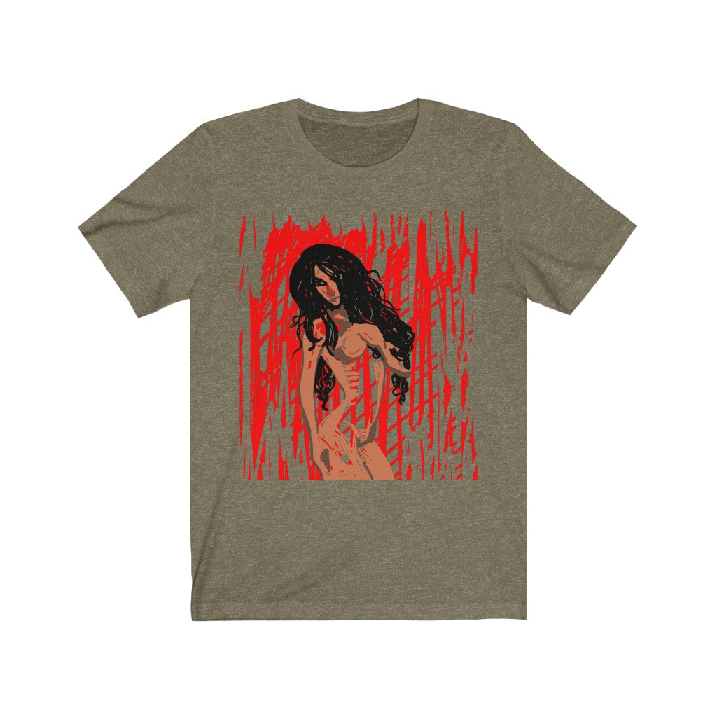 Red Streak Short Sleeve Tee - Unisex