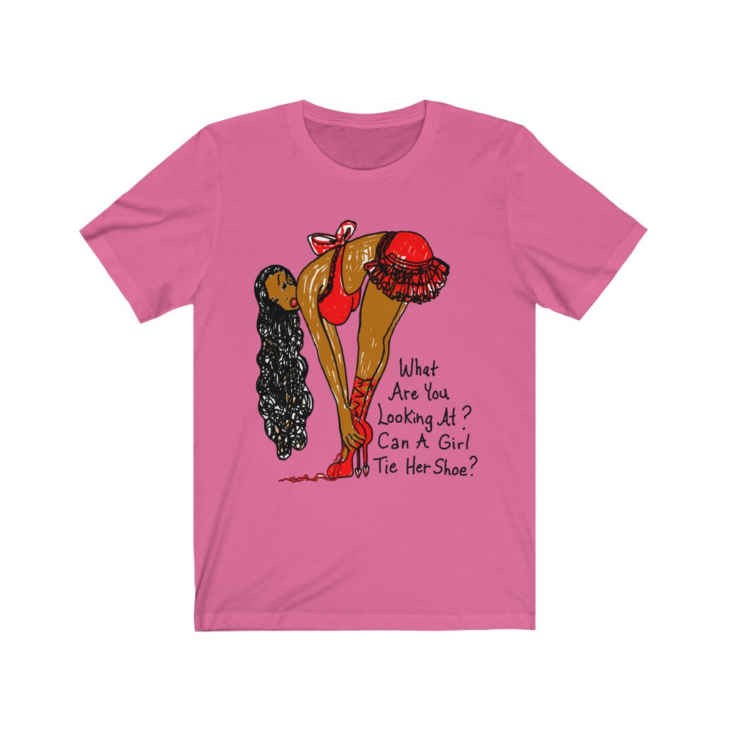 What Are You Looking At? Jersey Short Sleeve Tee