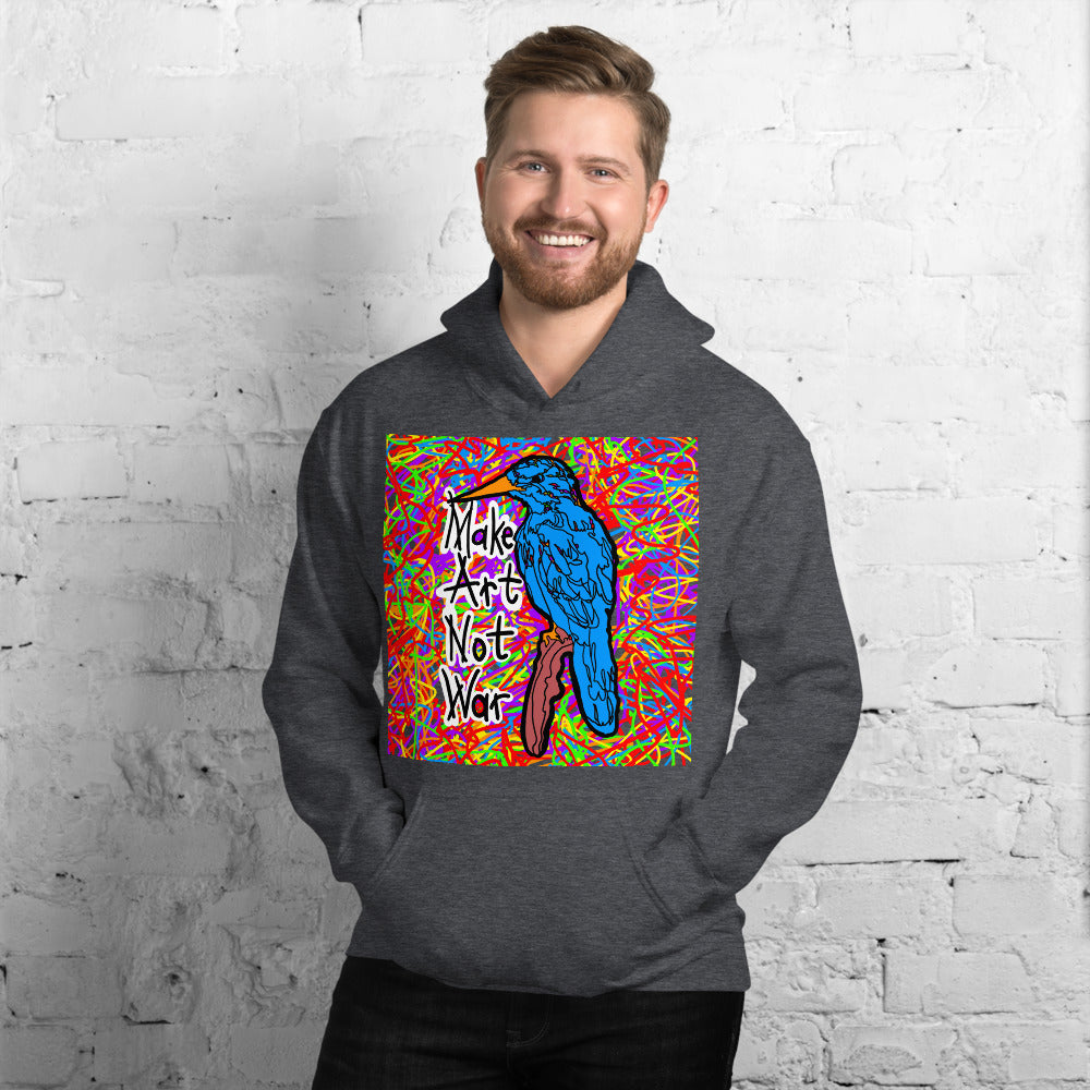 Make Art Not War Pullover Hoodie