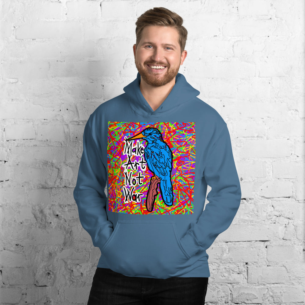 Make Art Not War Pullover Hoodie