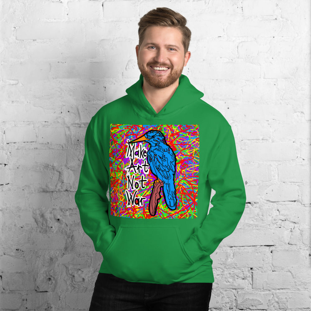 Make Art Not War Pullover Hoodie