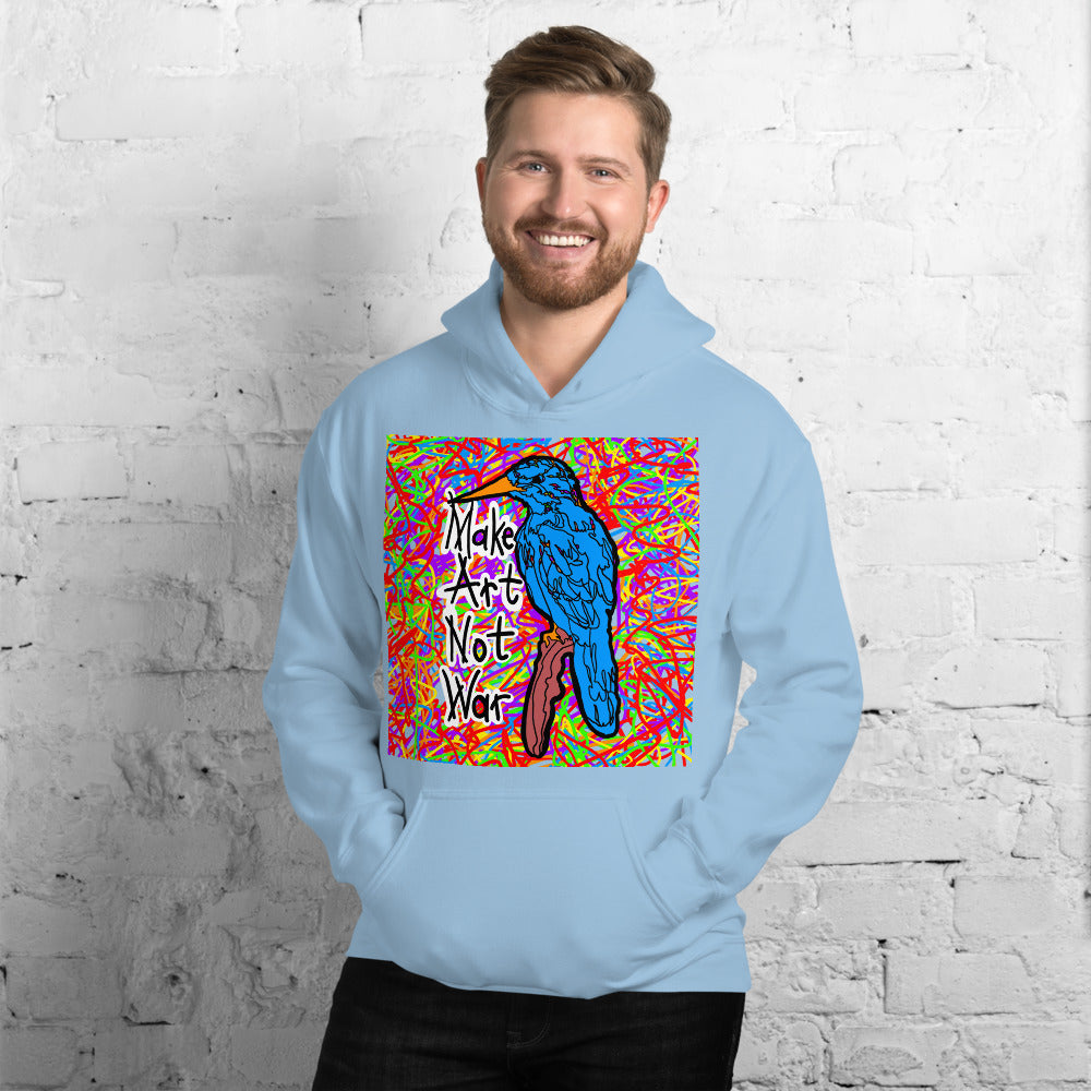 Make Art Not War Pullover Hoodie