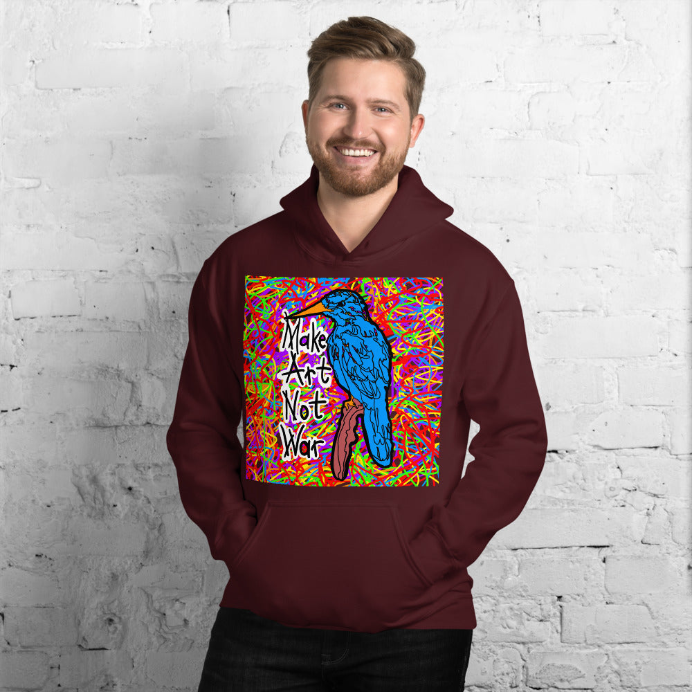 Make Art Not War Pullover Hoodie
