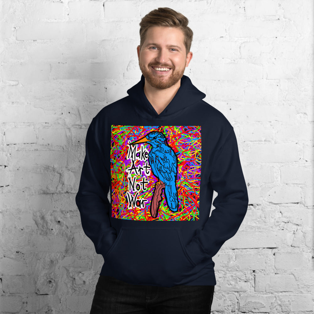 Make Art Not War Pullover Hoodie
