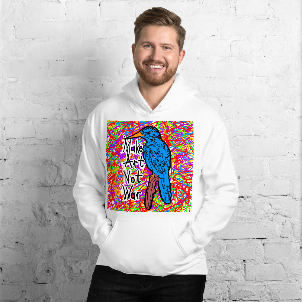 Make Art Not War Pullover Hoodie